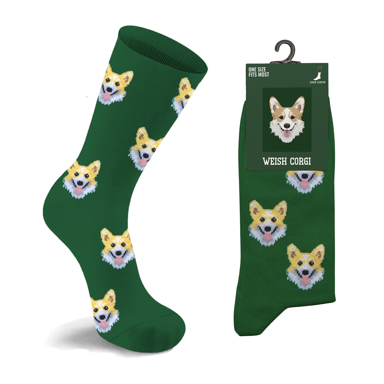 Dog Breed Crew Socks for Women and Men – Comfortable Cotton Blend, One Size Fits Most – Casual Everyday Socks, Gift for Pet Lovers
