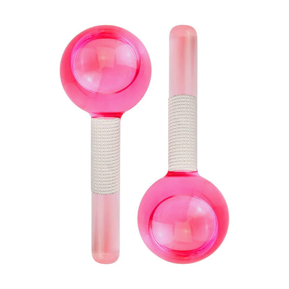 2-Pack Cooling Ice Globes Facial Massage Tool Set for Skincare and Puffiness Treatment