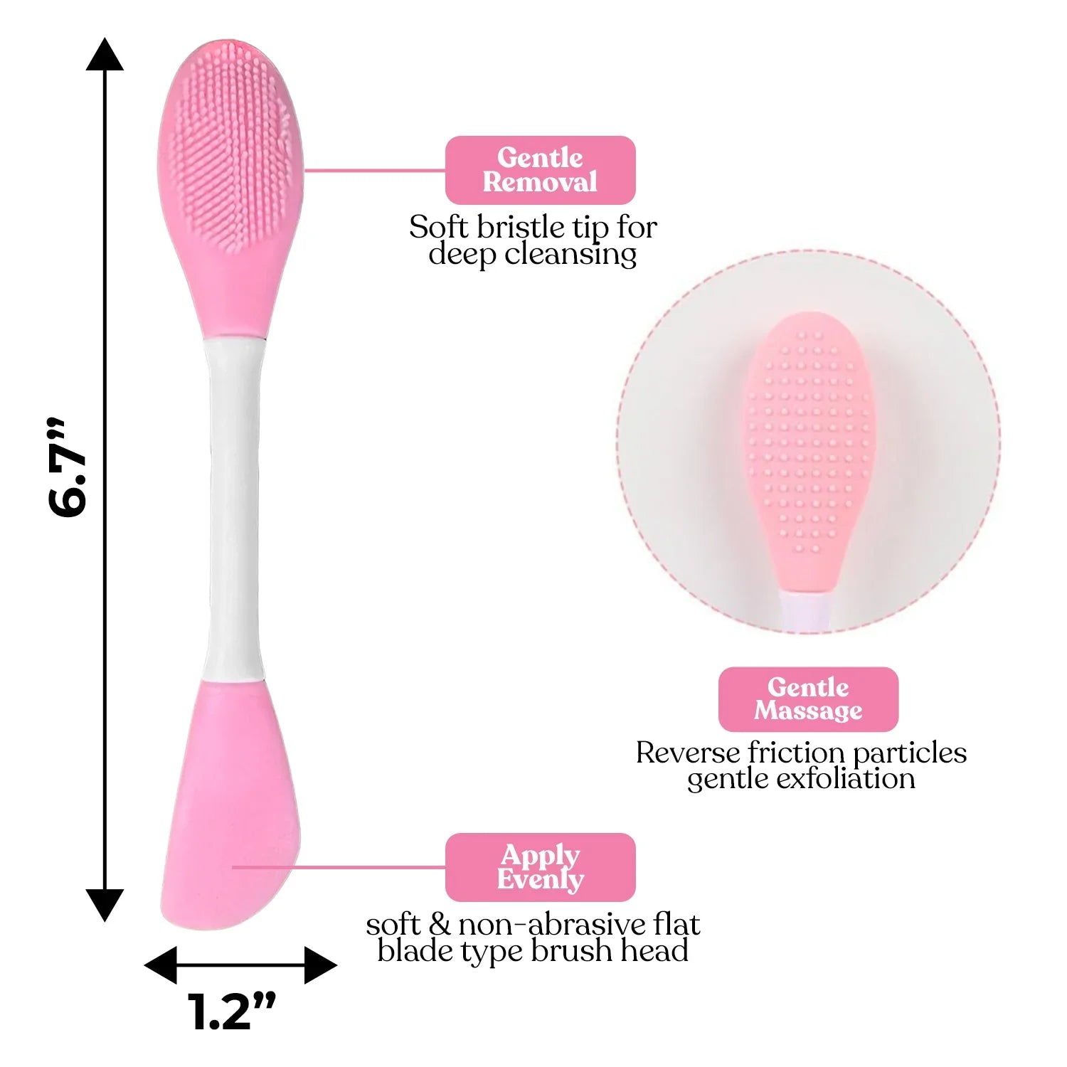 Dual Edge Silicone Mask Tool and Exfoiator