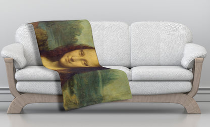 The Mona Lisa Throw Blanket