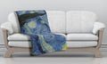 The Starry Night Throw Blanket